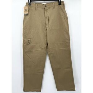 Dockers Men Khaki Cargo Pants Classic Fit Straight Leg Utility D3 32X32 NWT